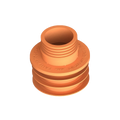Gumminipplar för 75 mm HT-MA-rörände, 75 mm HT muff och 3" N-rörände, 2" N-rör muff, Faluplast