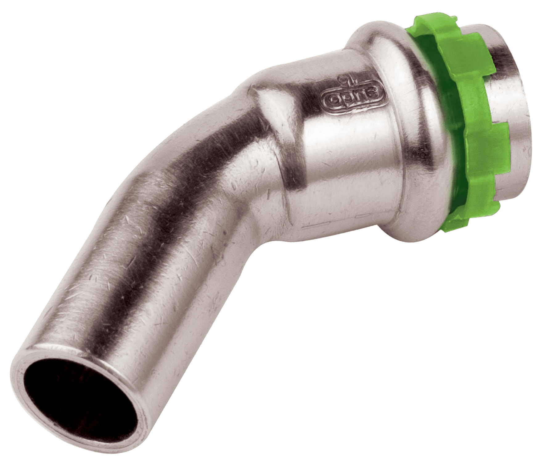 VSH SudoPress Förkromad koppar Böj 1 muff 45°