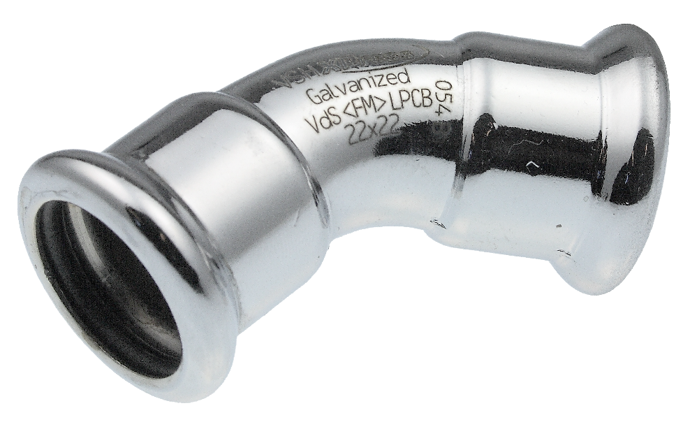VSH XPress Elförzinkad böj 45º FF
