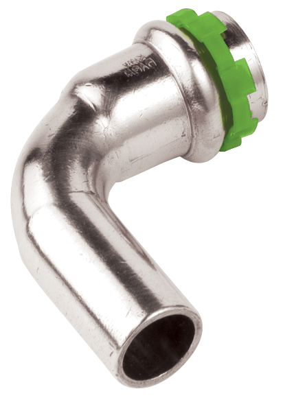 VSH SudoPress Förkromad koppar Böj 1 muff 90°