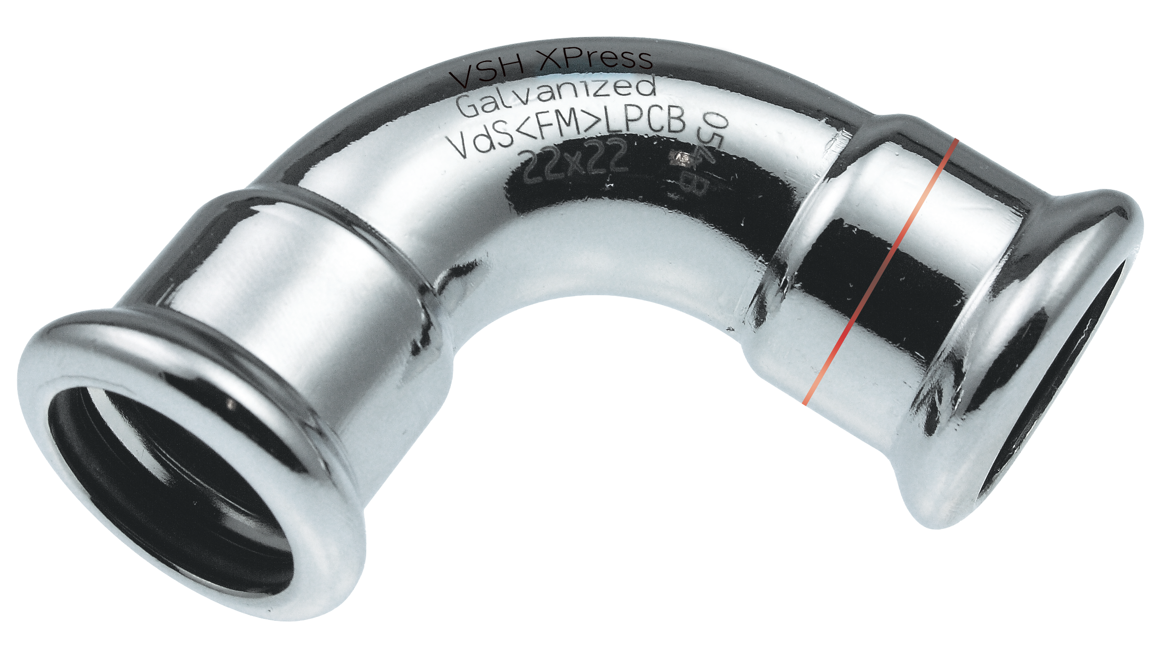 VSH XPress Elförzinkad böj 90º FF