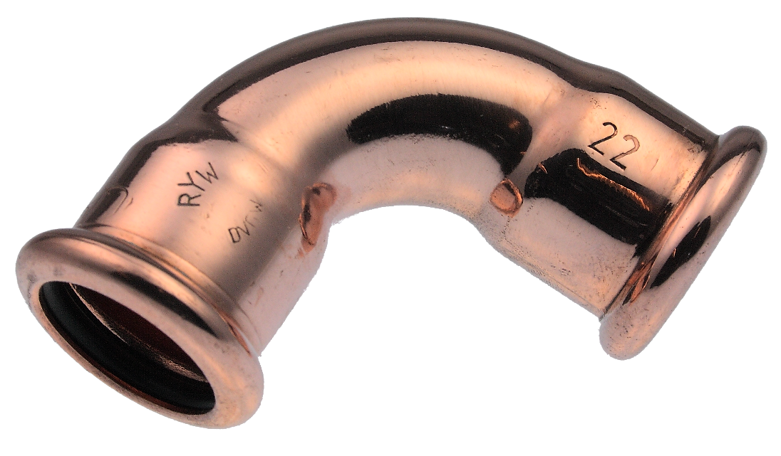 VSH XPress Koppar böj 90º FF 2M