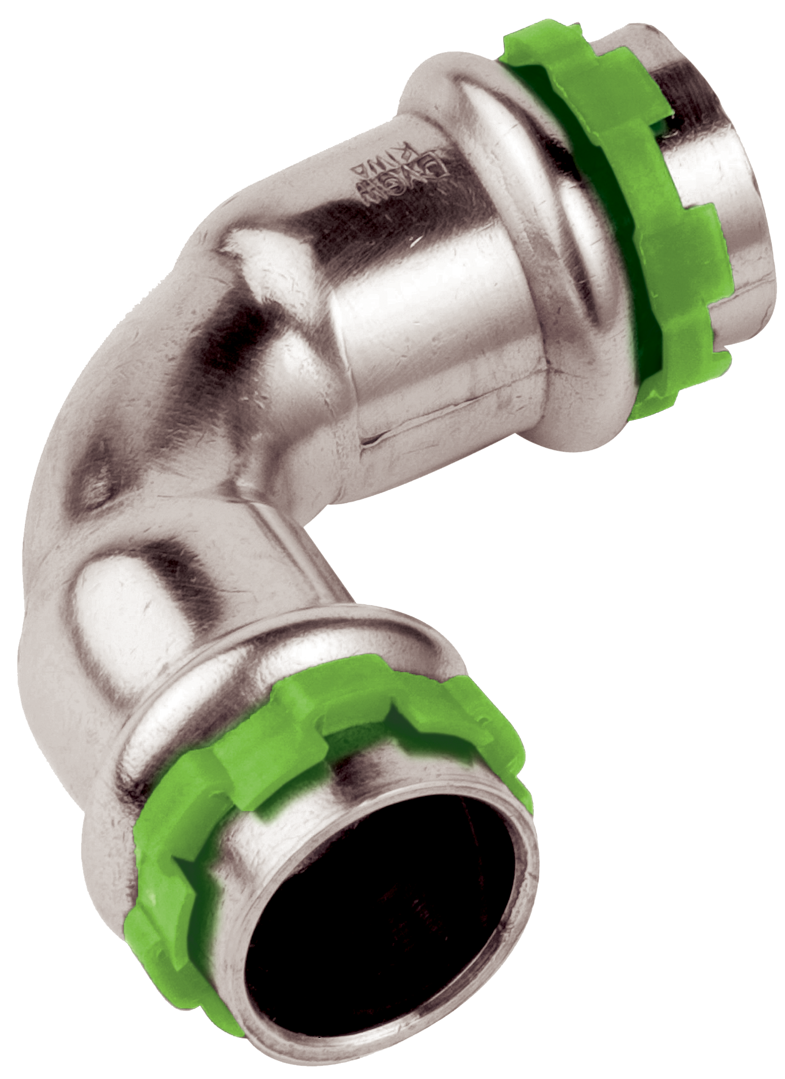 VSH SudoPress Förkromad koppar Böj 2 muff 90°