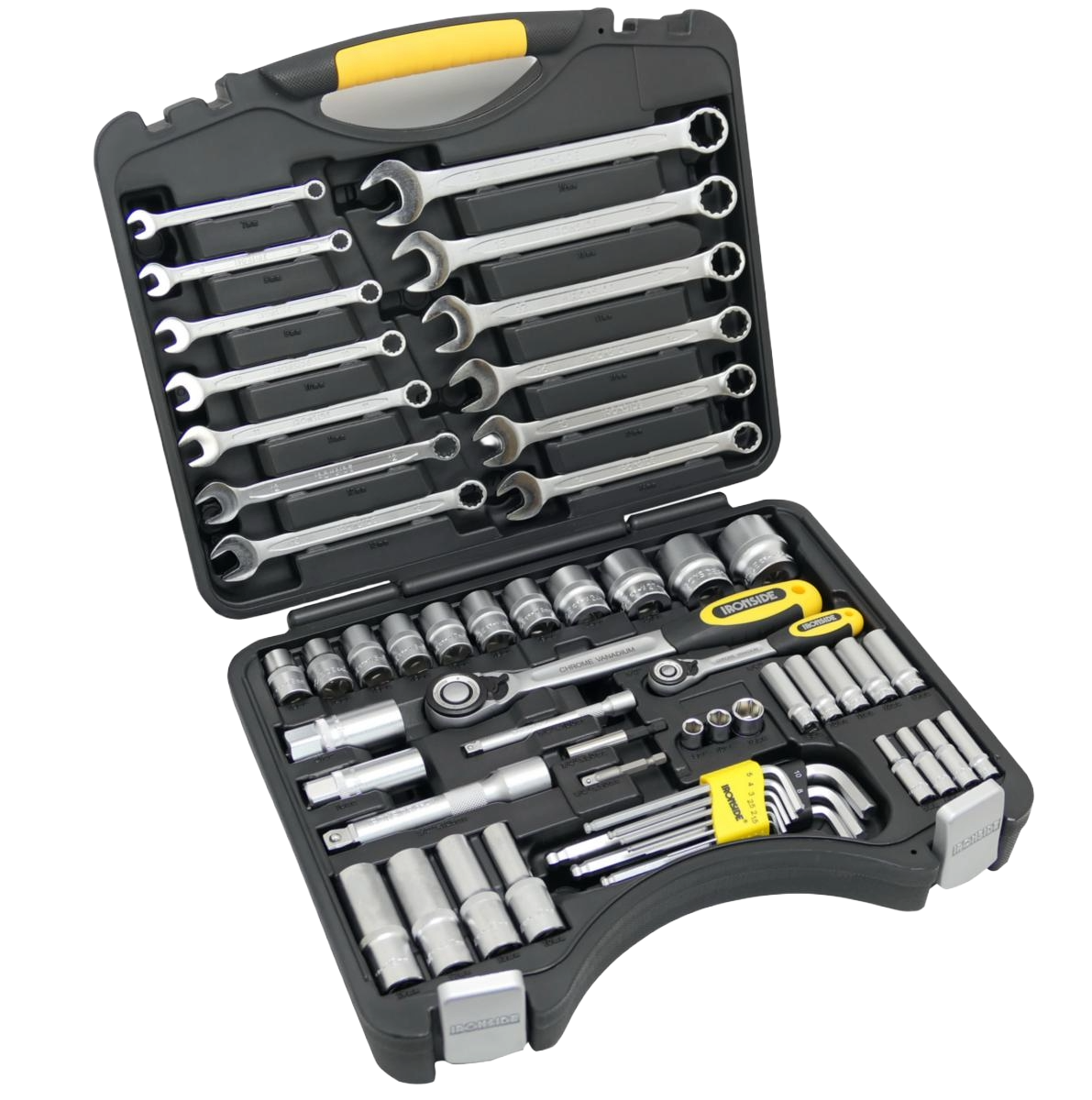 Hylsnyckelsats Ironside 1/4", 1/2", 57 delar