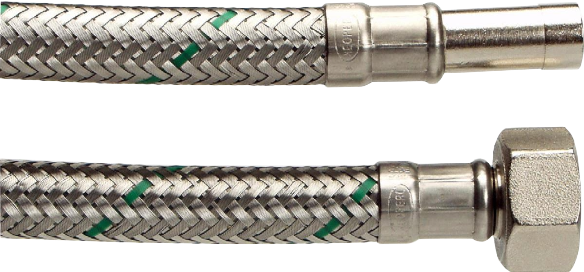 R15X12MM WC.SLANG SPX8 L=0.3M-0.5M. 15 LEK.MUTTER/12MM SLÄTÄNDE
