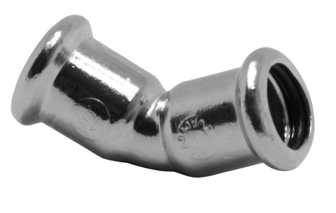 VSH XPress Förkromad koppar böj 45º FF