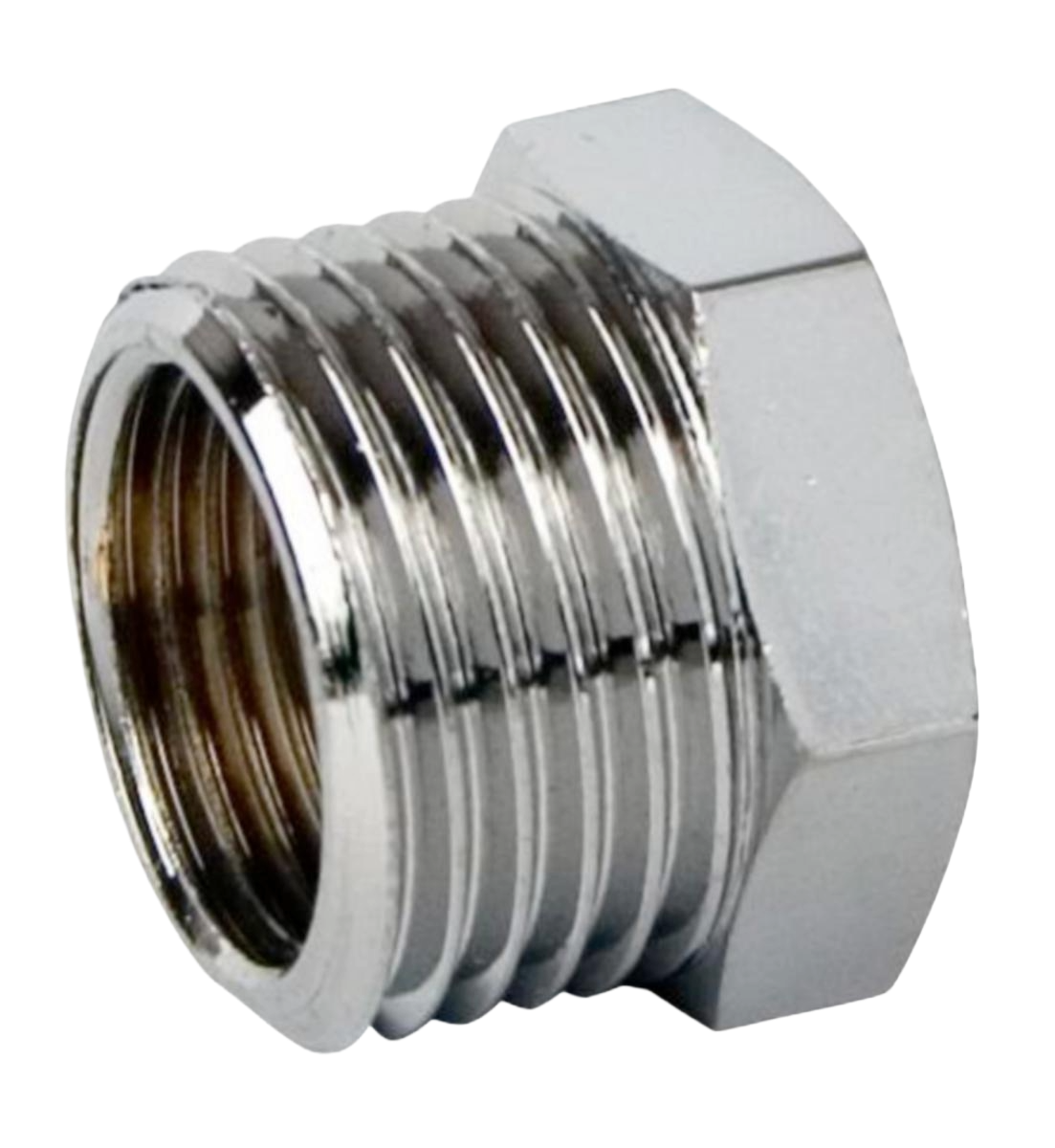 Bussning, ut- och invändig gänga, förkromad