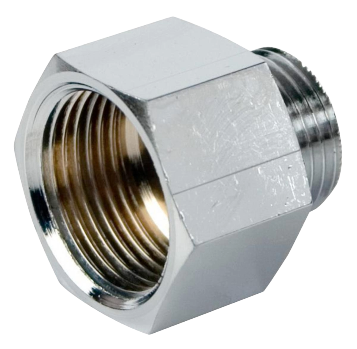 Nippel, in- och utvändig gänga ("skojarnippel"), förminskade/oförminskade förkromad