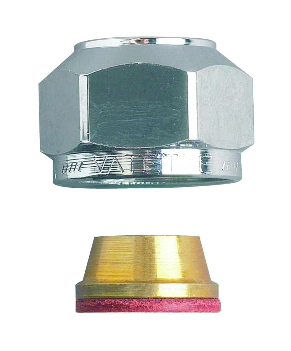 Halvkoppling VA 1255, förkromade, Vatette