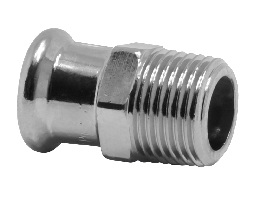 VSH Xpress Förkromad koppar övg muff utv gga 12xR1/2