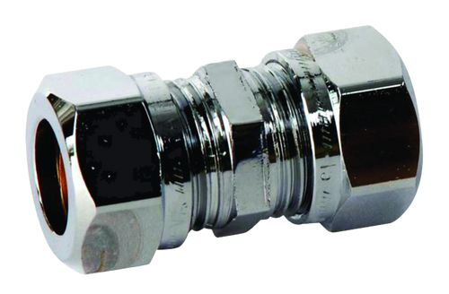 Koppling, rak VA 1130, förkromade, Vatette