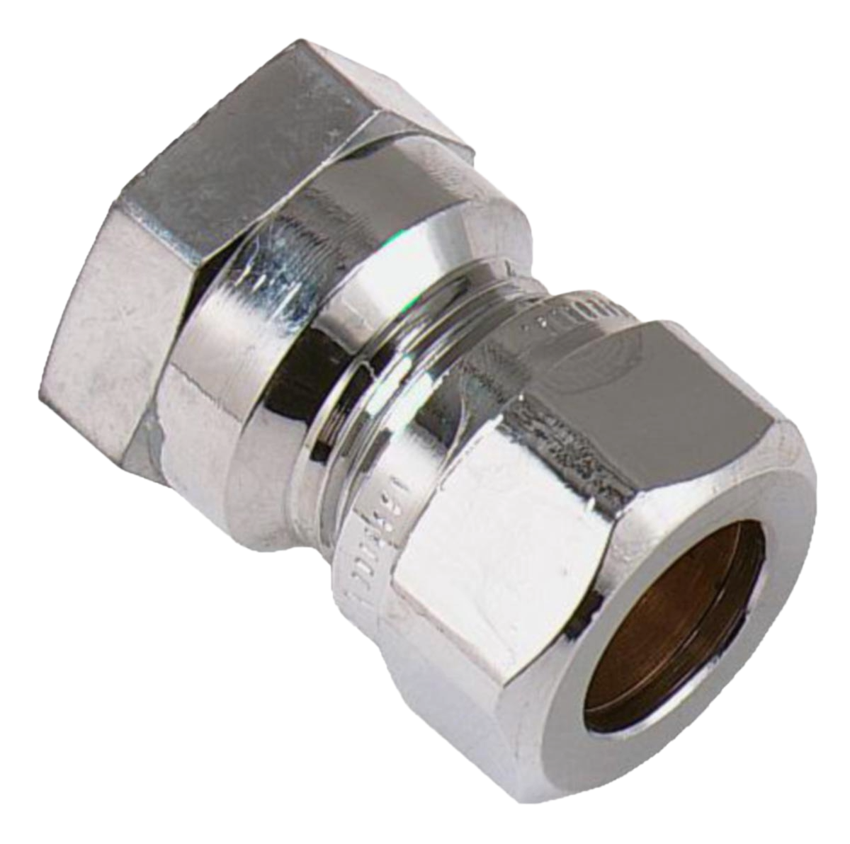 Koppling, rak VA 1138, förkromade, Vatette