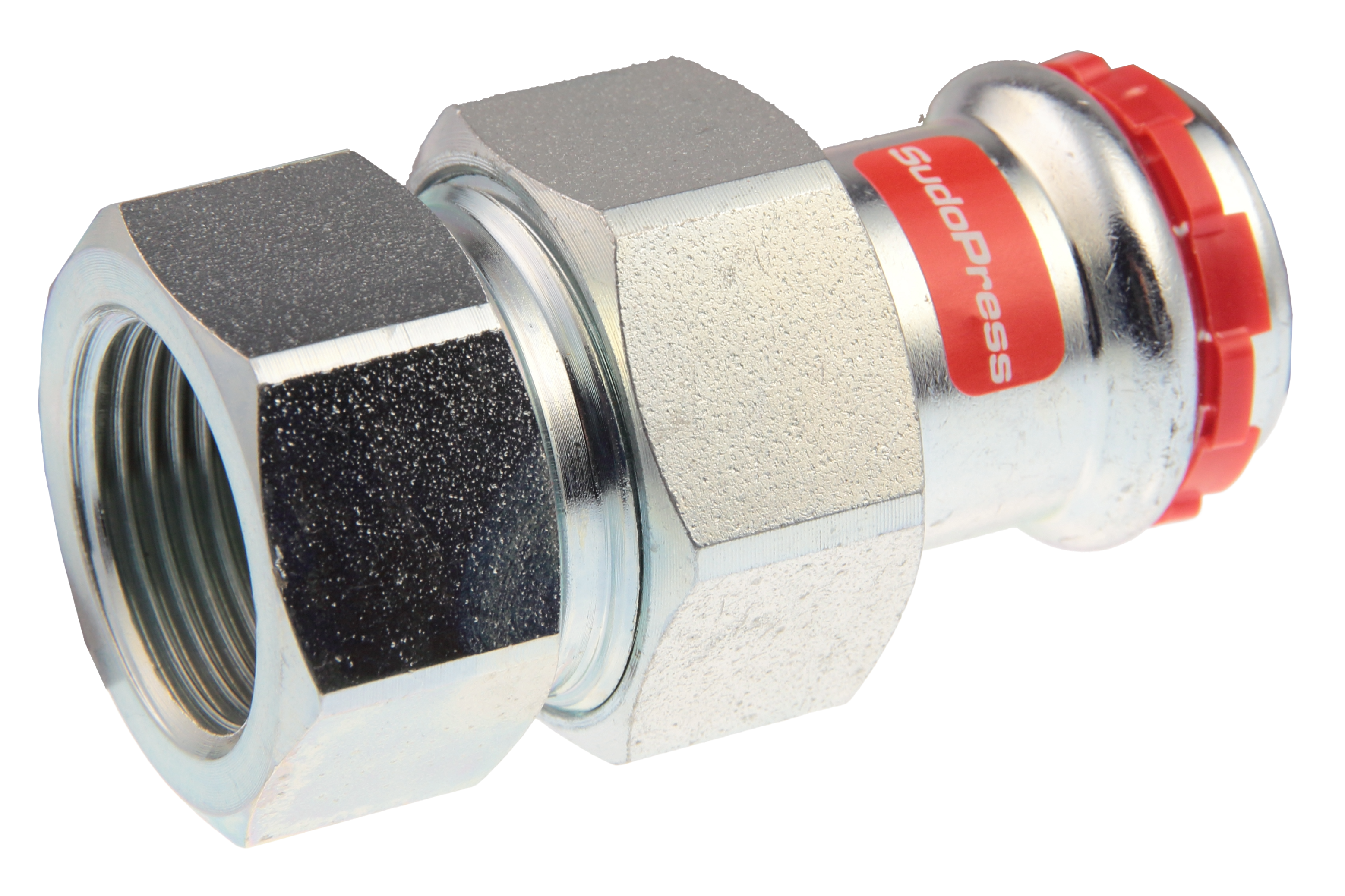 VSH SudoPress Elförzinkad rak union invändig gänga