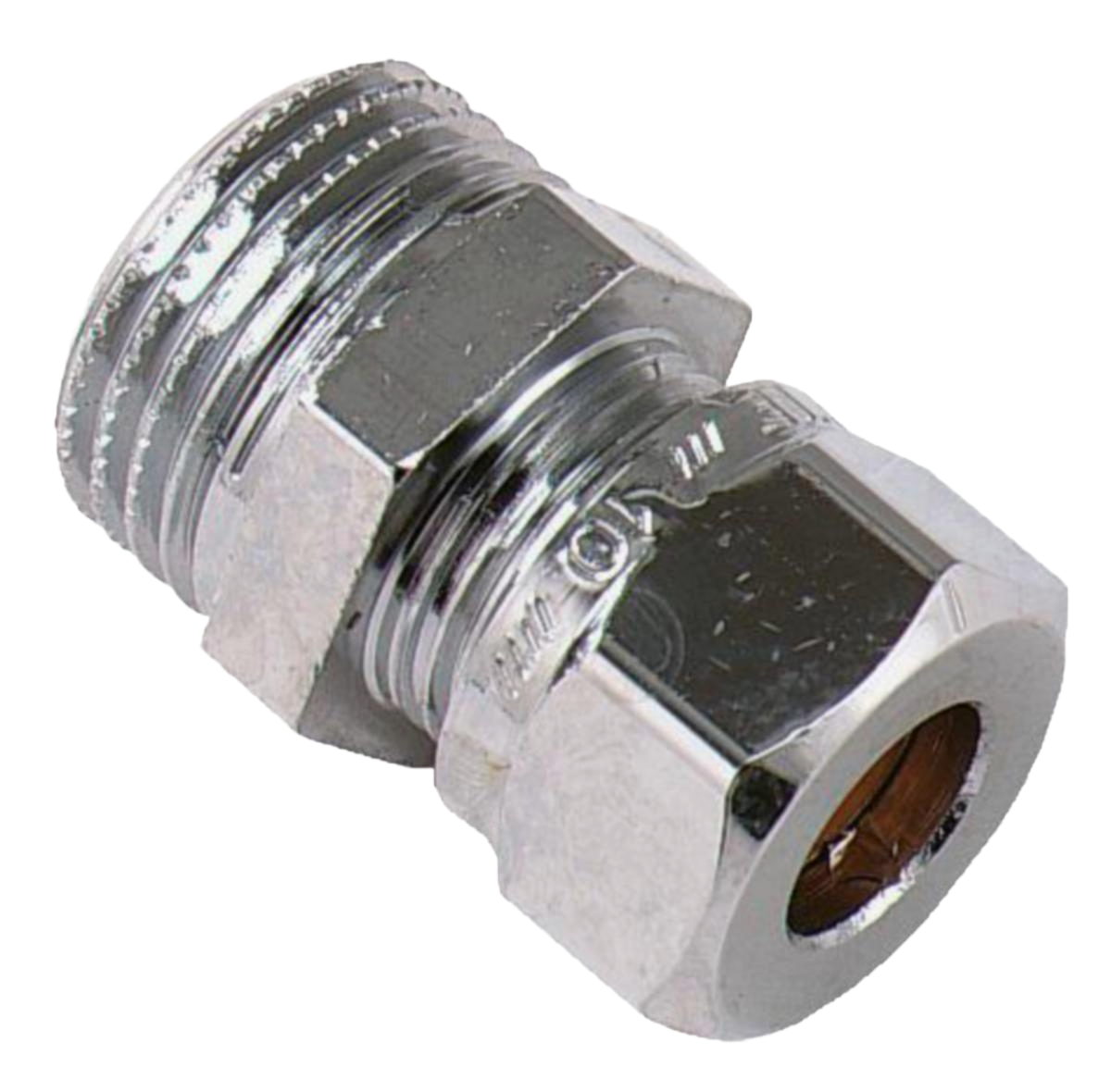 Koppling, rak VA 1136, förkromade, Vatette