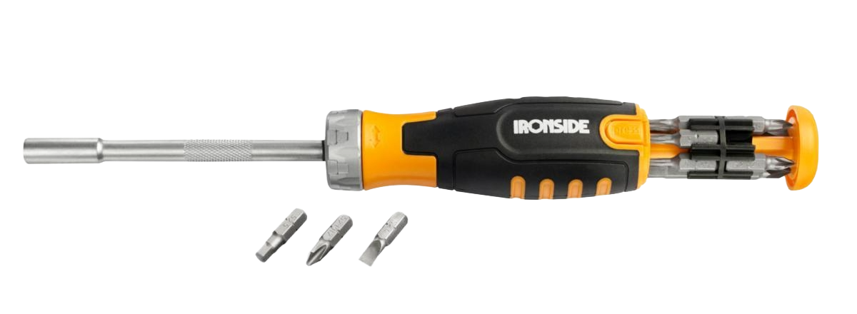 Spärrskruvmejsel Ironside med 12 bits