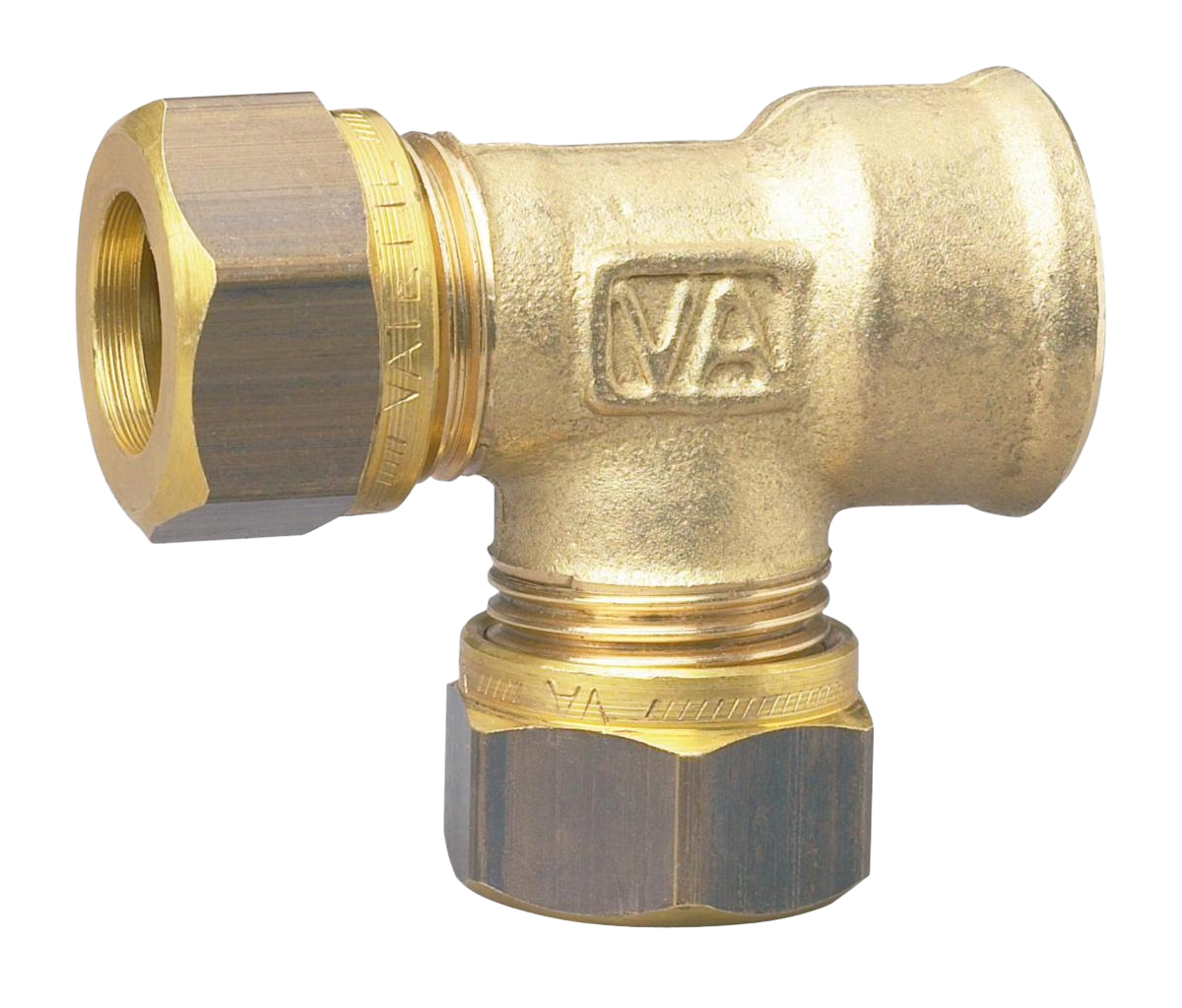 T-koppling 90° VA 1166 gul, Vatette INV 15X15XG15