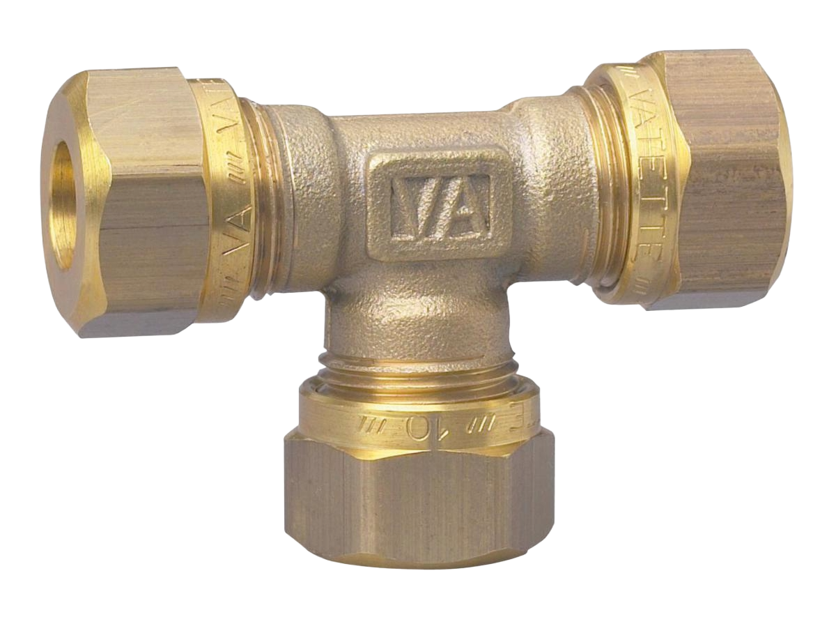 T-koppling 90° VA 1150 gul, Vatette