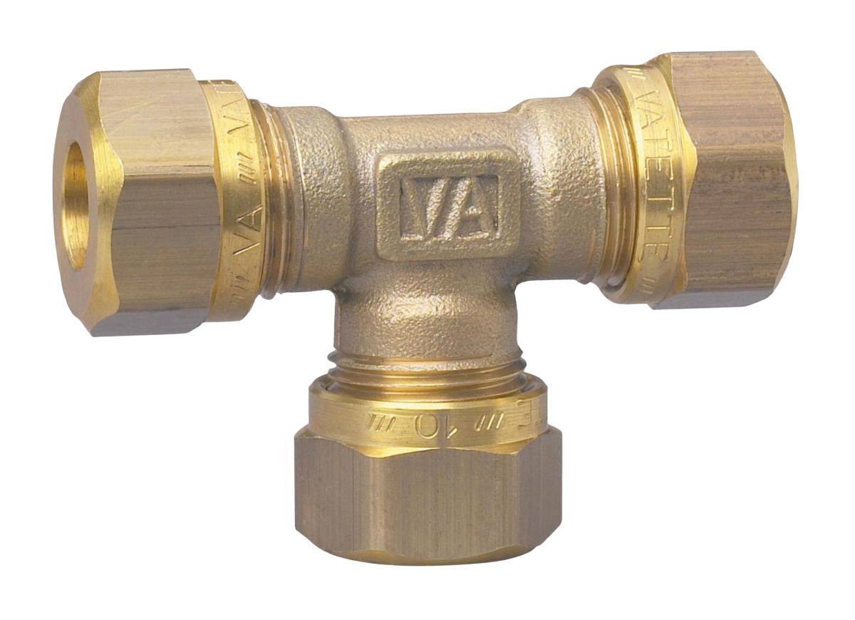 T-koppling 90° VA 1150 gul, Vatette