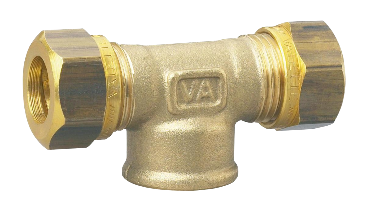 T-koppling 90° VA 1167 gul, Vatette INV MITTEN