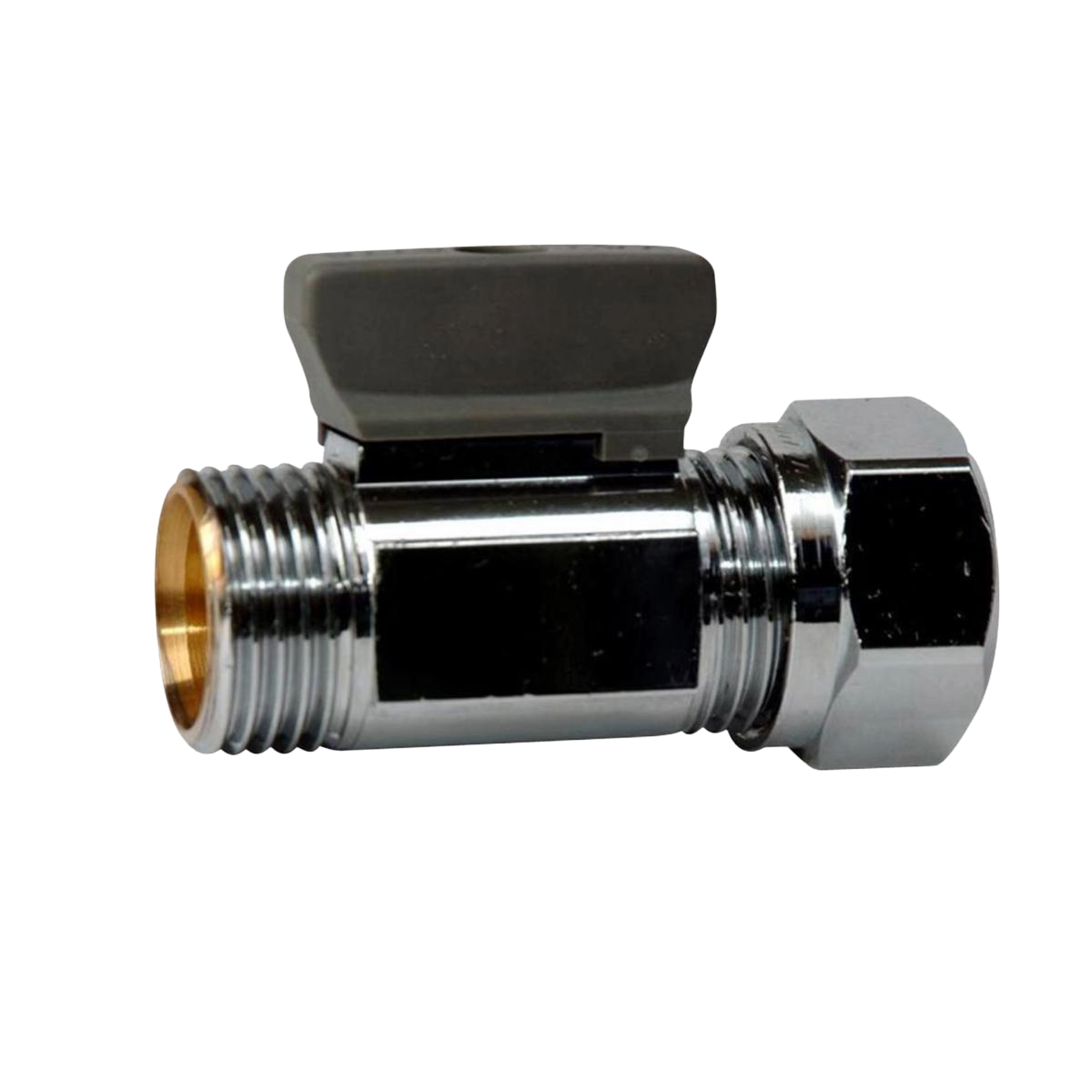 Kulventiler Vatette, förkromade med vred, in- och utvändig gänga plan ända